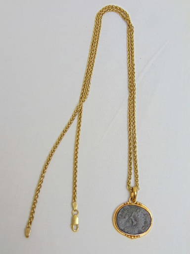 Edward Vii 22k Gold 8g Gold Coin 24k Gold Chain