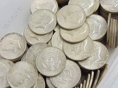 183 Kennedy 1/2 dollars, dated 1965-1970, 40% silver