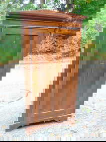 Single door wardrobe, cabinet, rosewood, cabinet is 40.25" wide, 19.75" deep, height is 79:, some ve