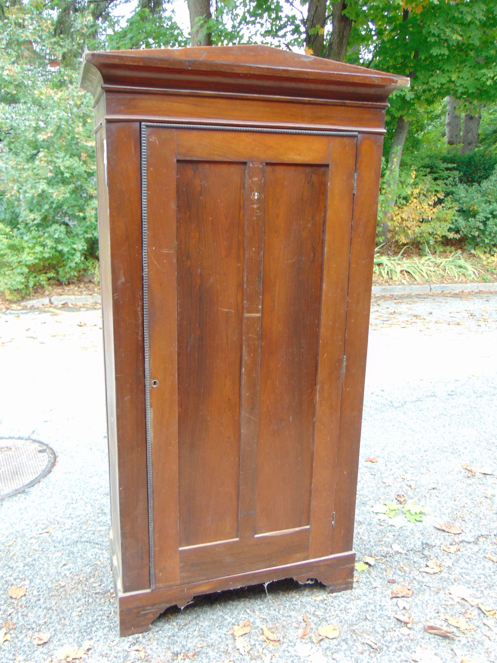 Single door wardrobe, cabinet, rosewood, cabinet is 40.25" wide, 19.75" deep, height is 79:, some ve (1 of 6)