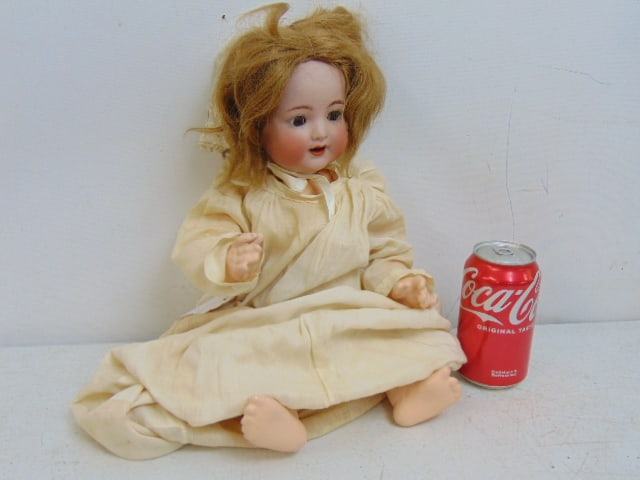 Kammer & Reinhardt K & R Antique Bisque head doll, composite body, 16", good condition.: Kammer & Reinhardt K & R Antique Bisque head doll, composite body, 16", good condition.