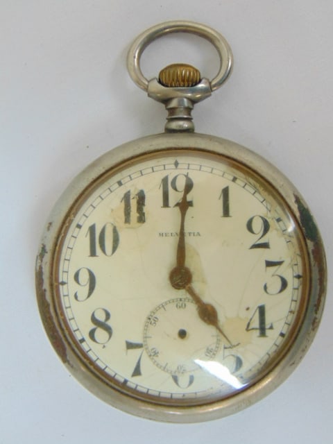 HELVERIA open face Pocket Watch, face as is, 2743468,: HELVERIA open face Pocket Watch, face as is, 2743468,