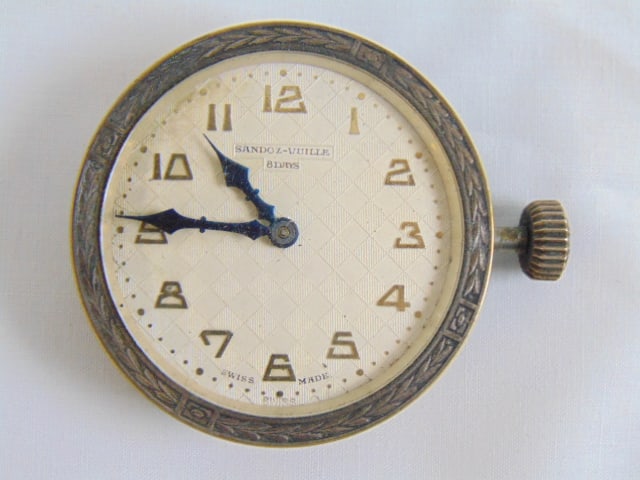 Art Deco SANDOZ-VUILLE Pocket Watch, 8 days Swiss made, 6 Jewel, 92196, base metal: Art Deco SANDOZ-VUILLE Pocket Watch, 8 days Swiss made, 6 Jewel, 92196, base metal
