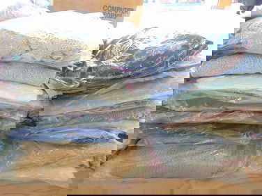 Lot of vintage clothing acrylic, polyester, etc.