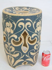 Ceramic arts & crafts garden stool by C.C. Benham for Charles Graham Chemical Pottery Works,