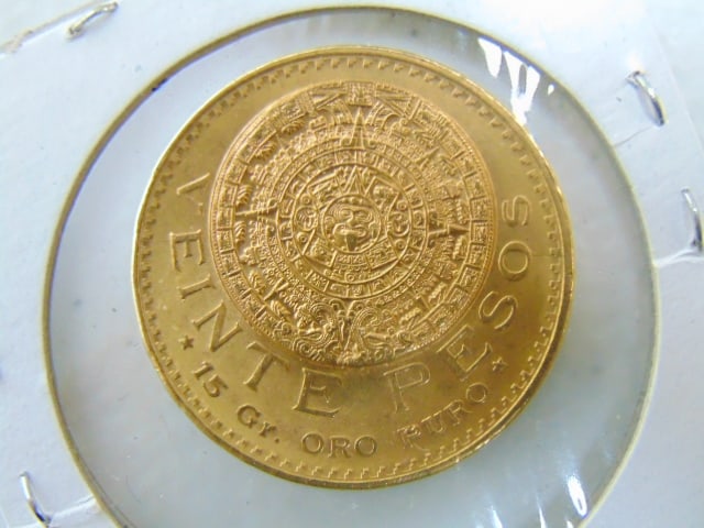 GOLD COIN 1959 Mexican 20 Pesos, 16.70 grams.: GOLD COIN 1959 Mexican 20 Pesos, 16.70 grams.