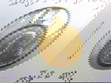 GOLD COIN 1982 1/10oz Krugerrand 3.37 grams, with holder/loop