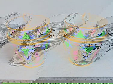 Two porcelain Coalport Imari style fruit coolers, floral & gilt accents, good condition, 9.25" wide,