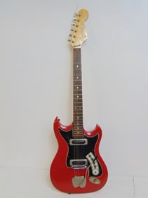 Vintage electric guitar, Hagstrom III, made by A.B. Albin Hagstrom, Sweden, 39.25" long, with case
