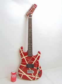 Memphis "Eddie van Halen" electric guitar, 35.5" long.