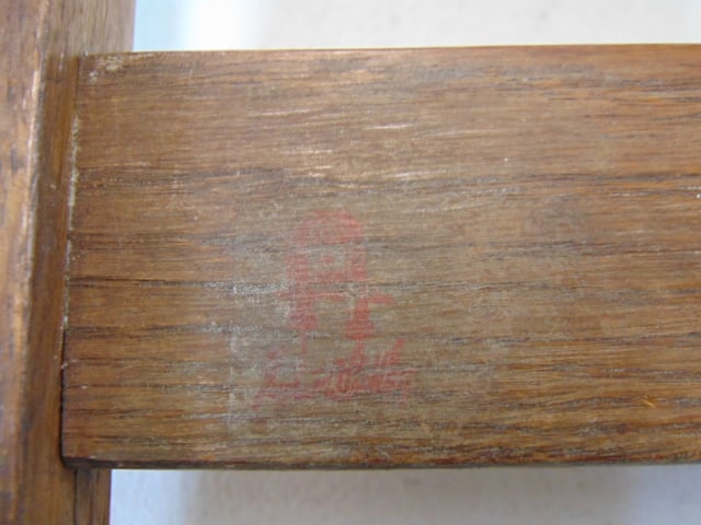 Pair Gustav Stickley "H" back chairs, arts & crafts. - 5