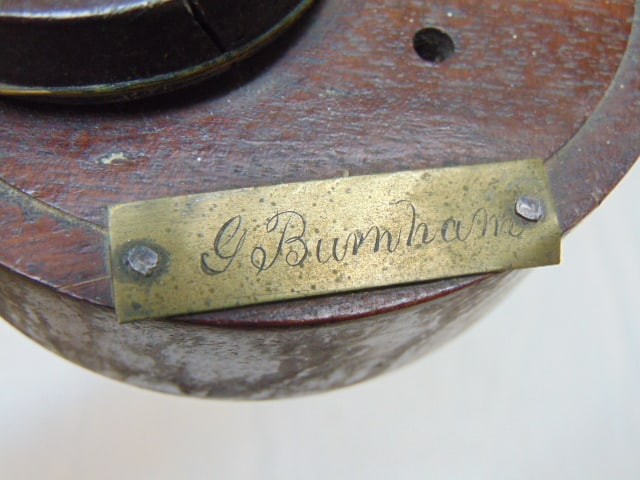 Patent Model (early), Inkstand Additional. Illegible, by George Burnham, Patent Number 61, November - 3