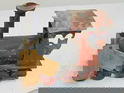 Patent Model, Locomotive (unknown patent model), label is faded, illegible, only the date is: Patent Model, Locomotive (unknown patent model), label is faded, illegible, only the date is visible, 1879