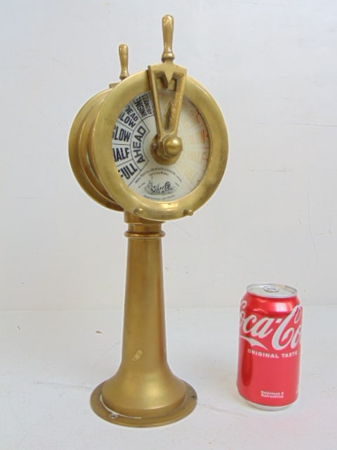 Small brass ship register, Swan, Hunter & Wigham Richardson Limited, Neptune Works, No 1858, 1940,: Small brass ship register, Swan, Hunter & Wigham Richardson Limited, Neptune Works, No 1858, 1940, height is 15"