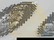 Art deco aluminum relief plaque, Satyr Playing Pipes, Rene Paul Chambellan, stamped on back, Alum.: Art deco aluminum relief plaque, Satyr Playing Pipes, Rene Paul Chambellan, stamped on back, Alum. Co of America, Plaque No 8, Lynite Alcoa. 43, 11.75" by 11.75"