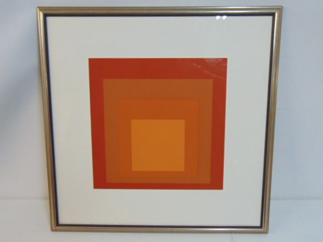 Poster, Josef Albers, "Homage to the Square", MoMa edition, unsigned , 26" by 26" (framed size) (1 of 3)