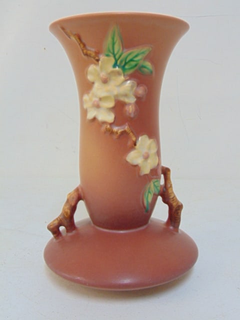 Roseville Apple Blossom art pottery vase, 388-10, good condition (1 of 3)