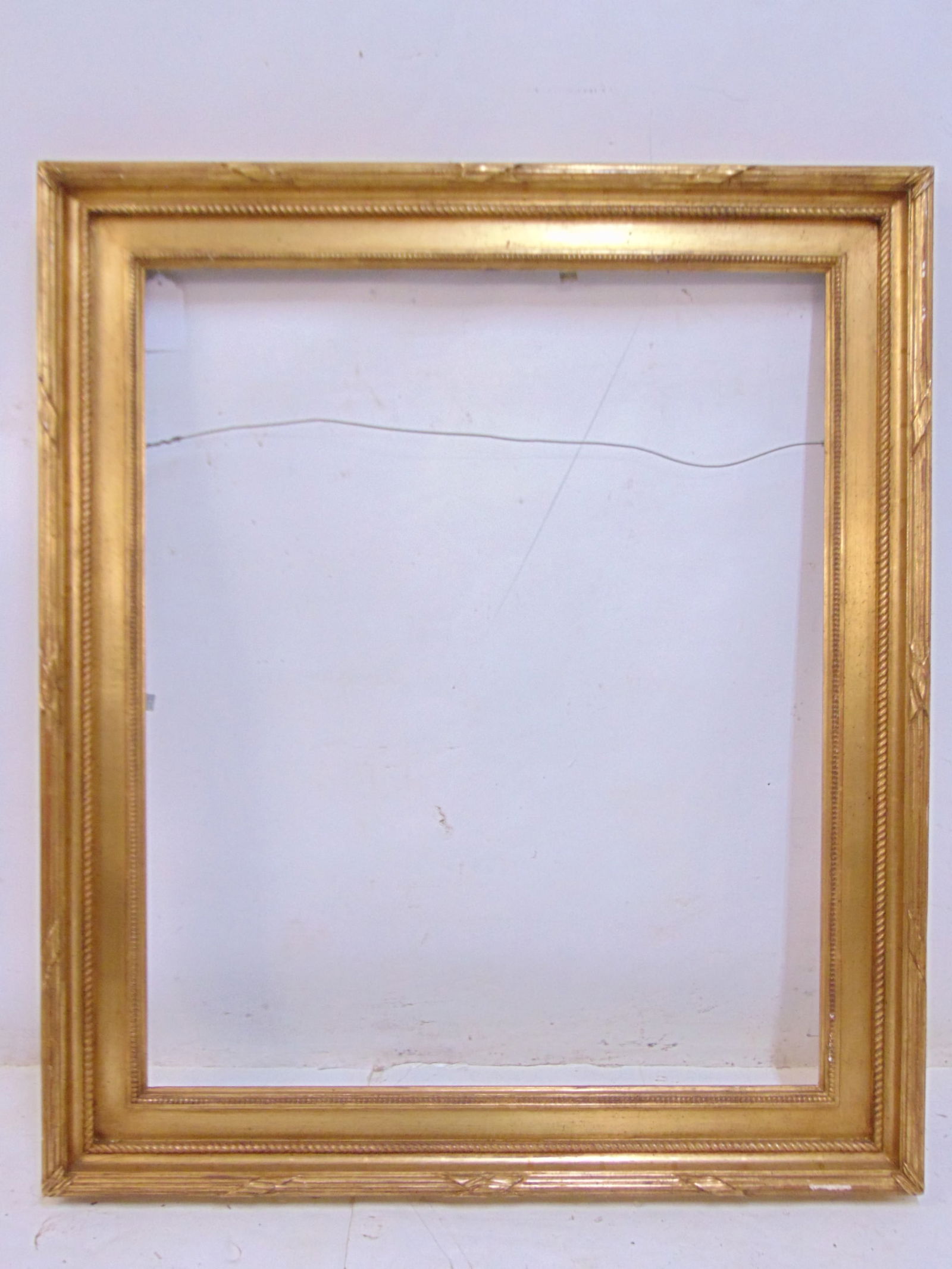 Gilt wood frame, inside dimensions are 30.25" by 25.25", outside 37" by 32" (1 of 4)