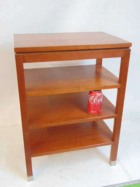 Stickley etagere stand, Cherry wood, 4 shelves, 18.75" by 12.75", height is 26": Stickley etagere stand, Cherry wood, 4 shelves, 18.75" by 12.75", height is 26"