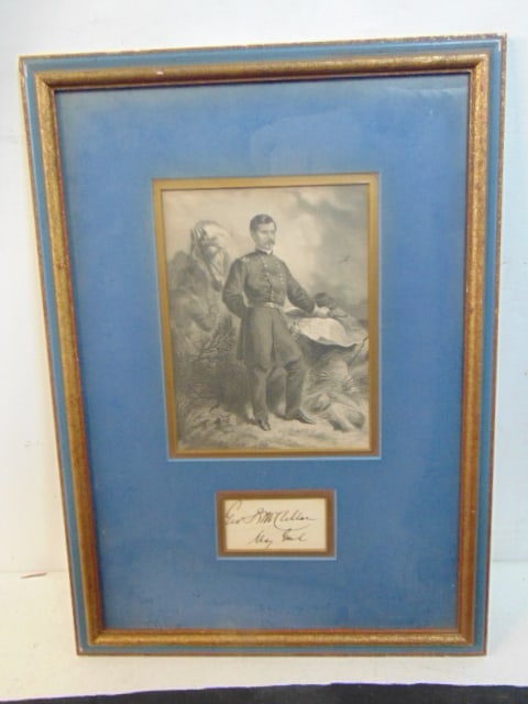 Autograph, George B. McClellan, Military officer and former Commanding General of the United States (1 of 3)