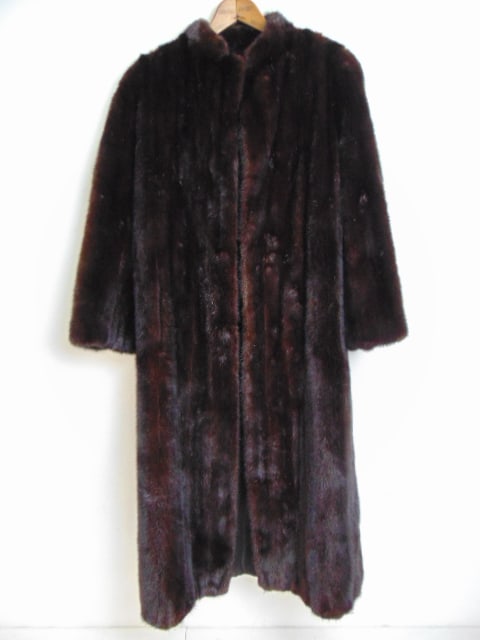 Diamond Black Mink brand fur coat, length is 45" (1 of 4)