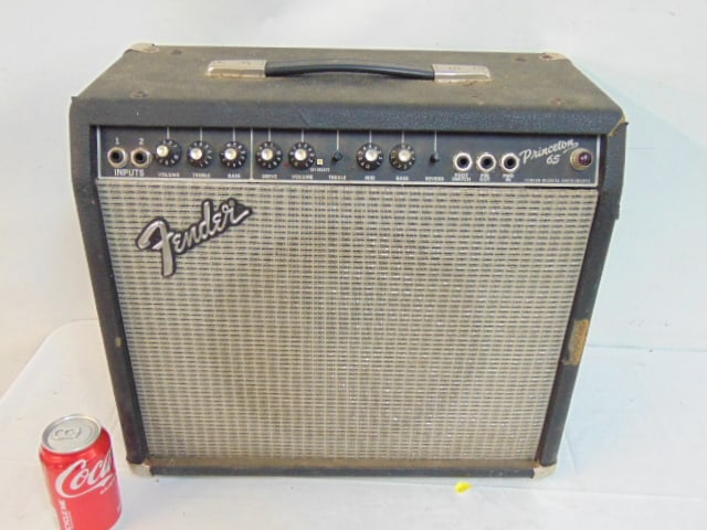 Fender "Princeton 65" amp, serial number M754804, Type PR 303, untested, 19" by 9", height is 17" (1 of 4)