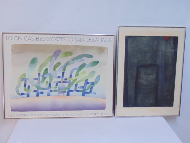 Poster & etching, Transparent Barrier", Minna Citron, 27/75, 23.75" by 17.5" (impression), framed (1 of 6)