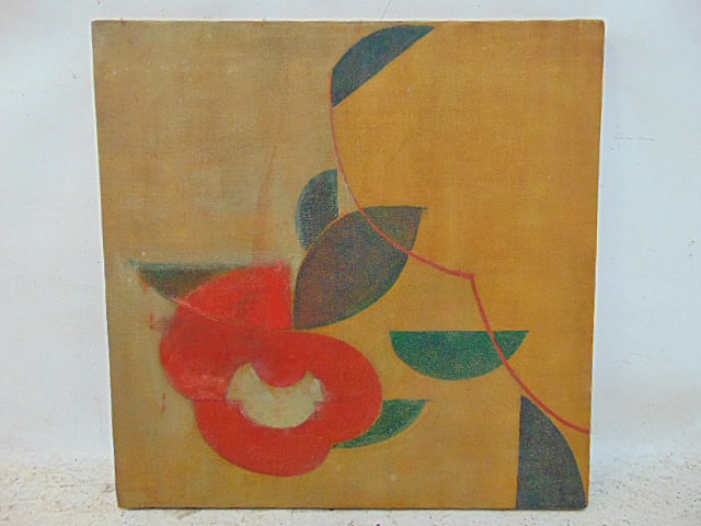Painting, abstract, by Bob Boernstein, oil on canvas, 24" by 24" (1 of 5)