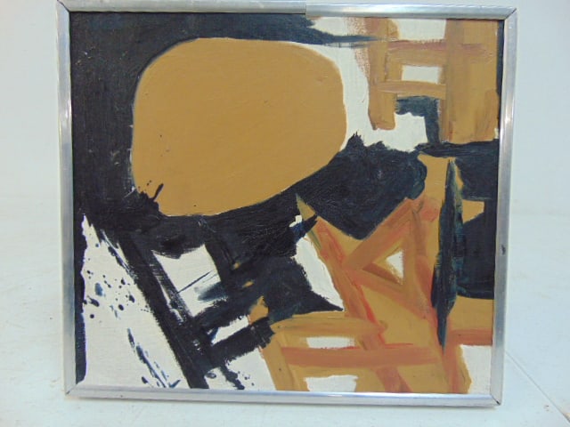 Painting, "Portrait of Kumilo", William McDonough, oil on canvas, 9" by 8" (1 of 2)
