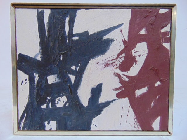 Painting, "$15 Ticket", William McDonough, oil on canvas, 8" by 10" (1 of 2)