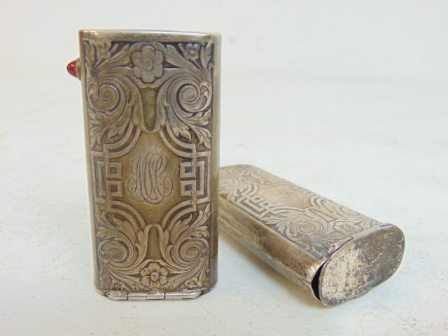 2 rare Eveready sterling silver pocket flashlight with engraved decoration, 2.2 troy (1 of 6)