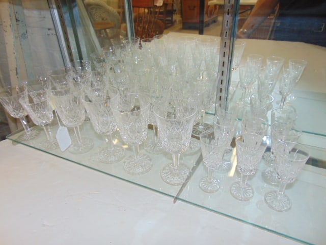 Lot Waterford crystal stemware, 3 sets of 10 stems, 30 total, in good condition (1 of 4)