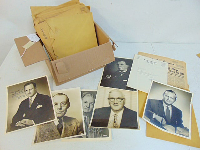 Lot of 39 autographed photographs, various political figures, House of Representatives, 1950's, (1 of 6)
