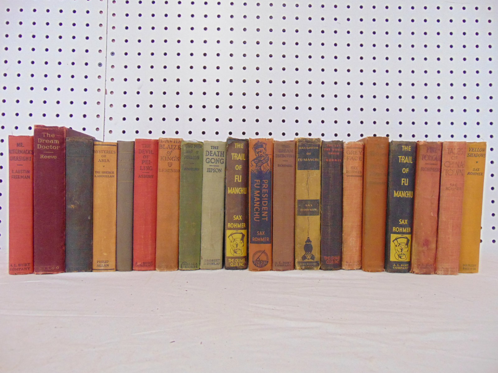 Lot of books, novels, includes 11 Sax Rohmer "Fu Manchu" novels & 9 novels with black Magic, Occult (1 of 4)