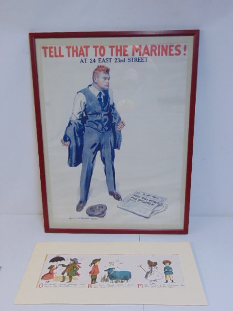 WW2 propaganda poster, "Tell That To The Marines!", by James Montgomery Flagg & Mary Mary Quite (1 of 7)