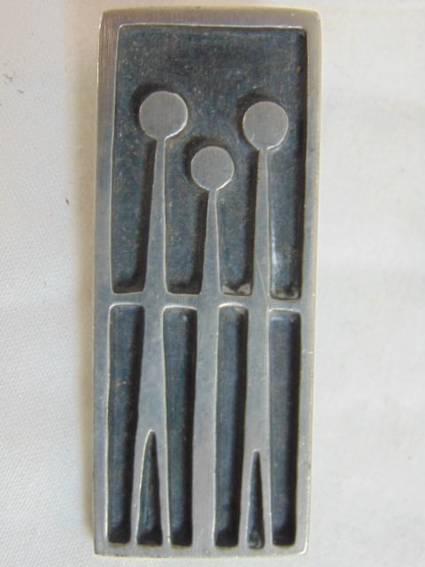 Roland Landerholm Pewter pin, 2.5" by 1" (1 of 4)