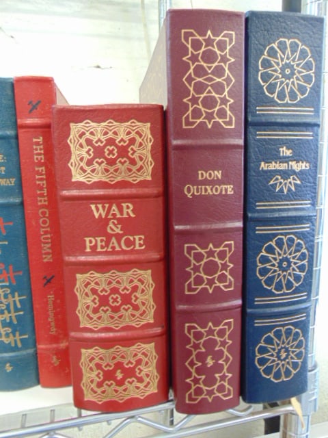 Large lot of leather bound books, collector editions, novels, many famous titles, Treasure Island, - 10