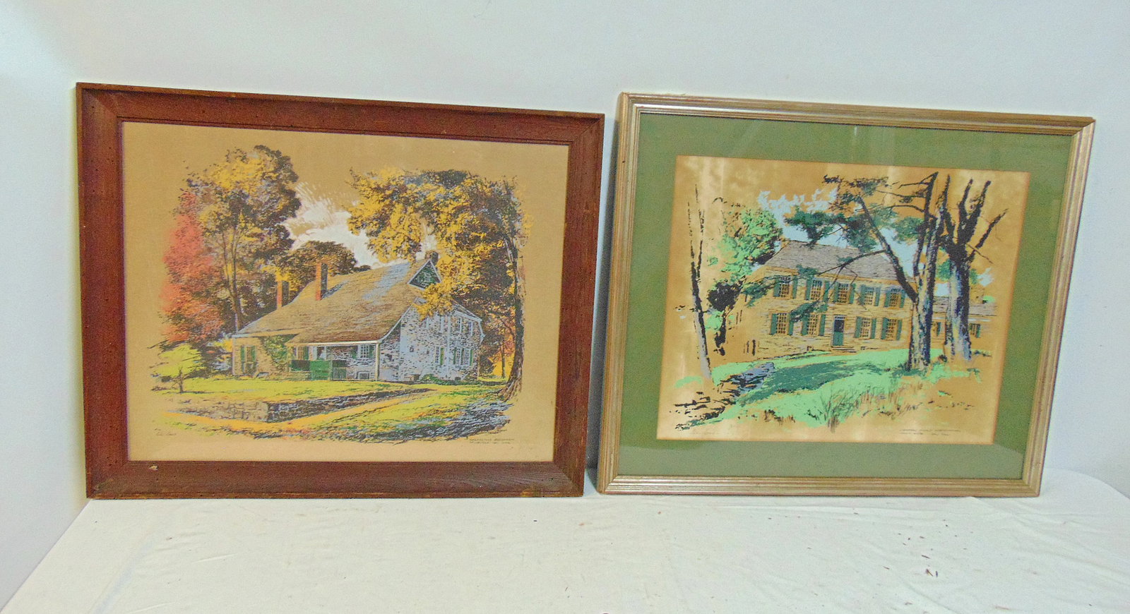 Two prints by John Gould, "Washington's Headquarters, Newburgh, New York & "General Knox's (1 of 9)