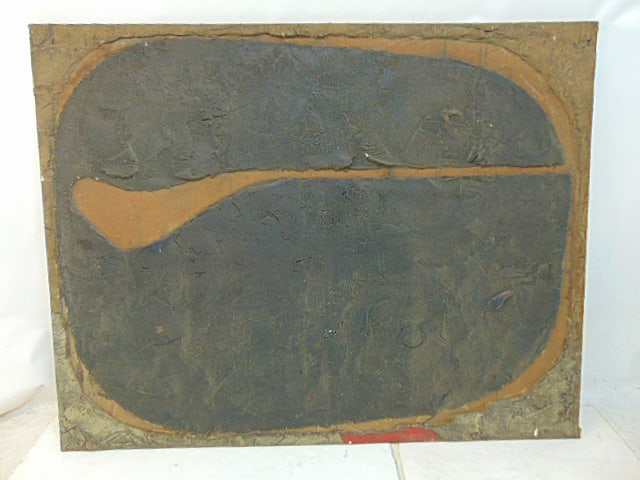 Large mixed media, painting with applied medium, Bob Boernstein, canvas is 54" by 69" (1 of 6)