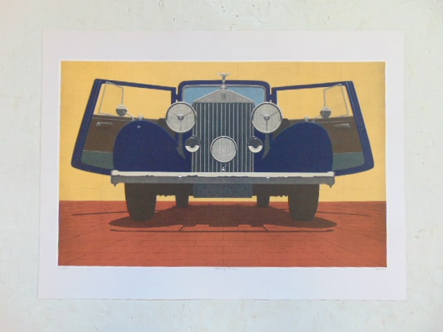Lithograph, "Flying Rolls", signed Bidner (Robert), (color) edition 1/100, 23" by 31" (1 of 4)