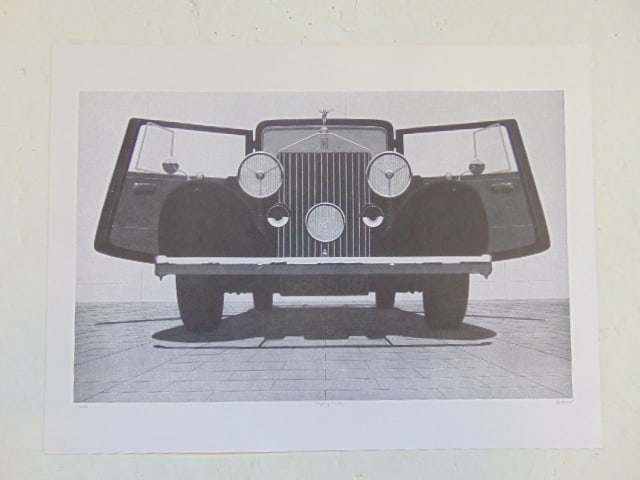 Lithograph, "Flying Rolls", signed Bidner (Robert), (Black & White) edition 1/100, 23" by 31" (1 of 4)