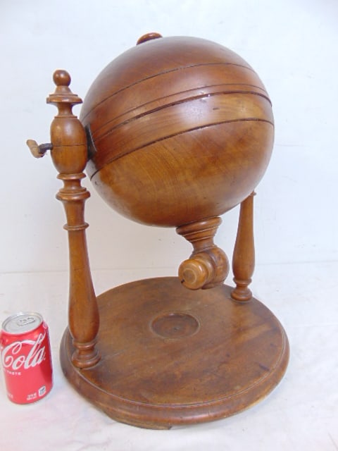 Antique 19th Century Bolillero, bingo machine, wood construction, with numbered wooden balls, (1 of 5)