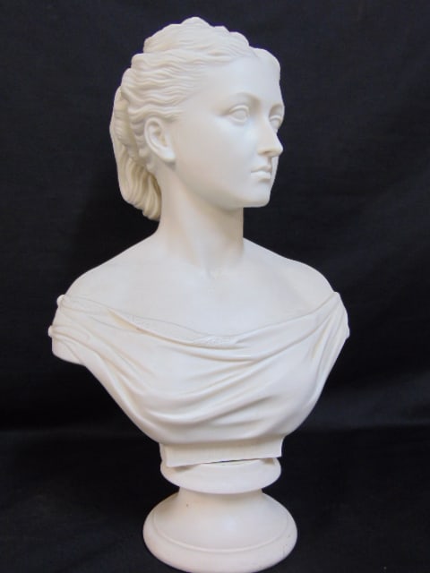 Parian bust of Princess Louise, after Mary Thornycroft, Copeland Art Union of London, in good (1 of 6)