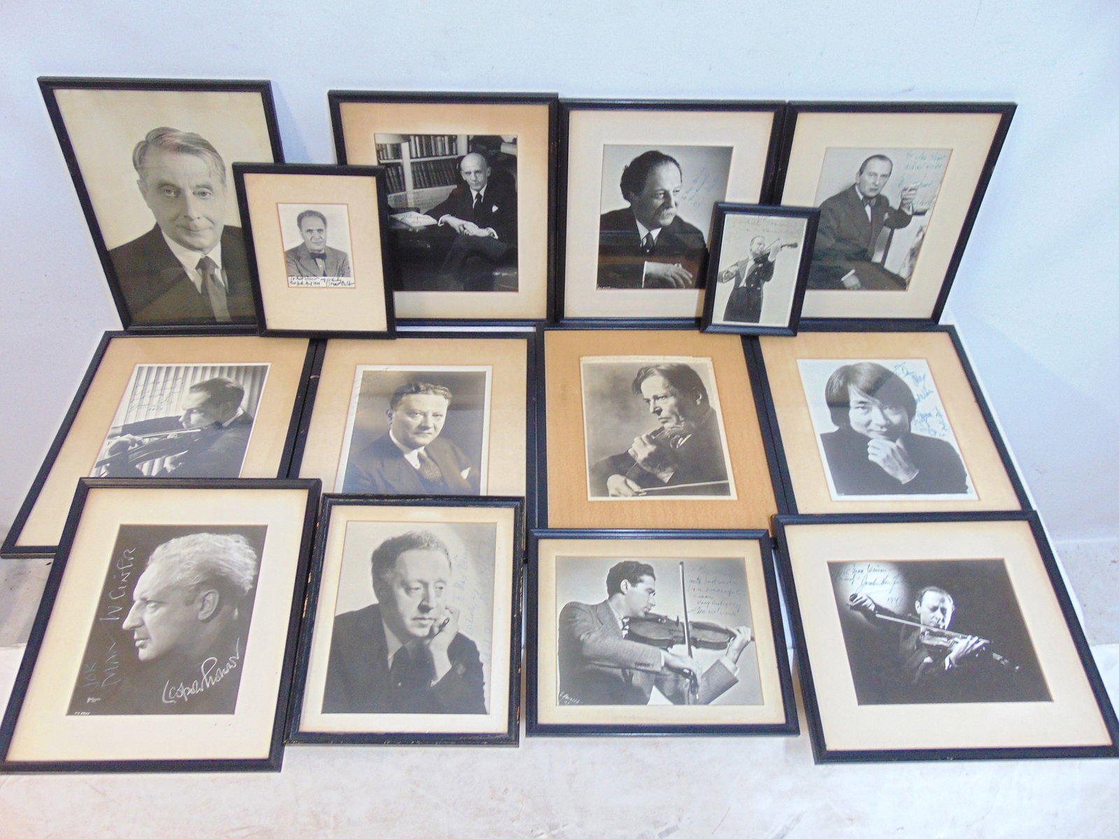 Collection of 14 autographed photographs of famous composers, violinists, including Arthur (1 of 16)
