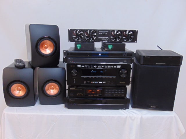 Audio, stereo lot Russound, KEF speakers, Pioneer, Denon high end stereo lot, includes 3 KEF LS50: Audio, stereo lot Russound, KEF speakers, Pioneer, Denon high end stereo lot, includes 3 KEF LS50 bookshelf speakers, Russound MCA-88 Multizone Controller Amplifier, Russound DMS-3.1 Digital Media Str