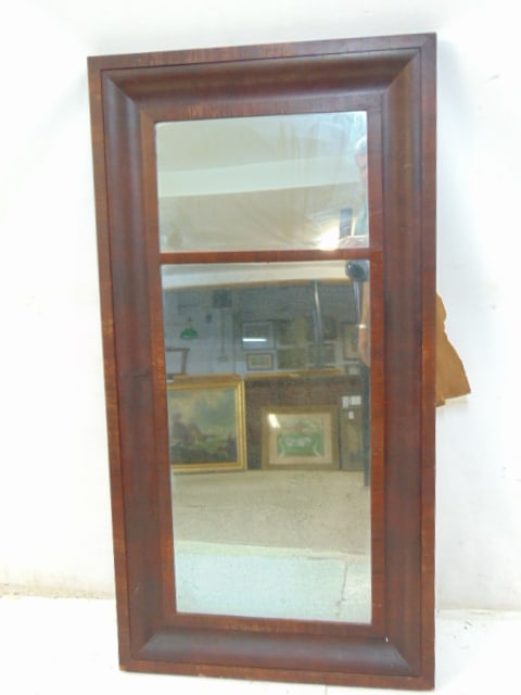 Ogee two panel antique mirror, 47.25" by 24.75" (1 of 4)