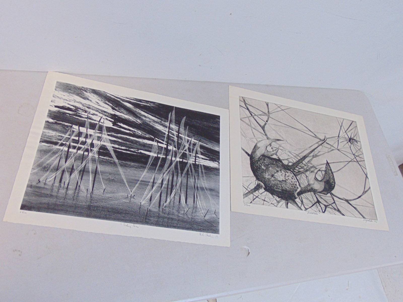 Lithograph & engraving, Richard Florsheim & Walter Rogalski, "Fishing Weirs" by Richard Florsheim, p (1 of 12)