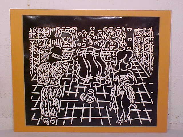 Drawing, William Nelson Copley: Ink drawing (?) unsure of medium) "Two figures", 11" by 13", sgd. William Nelson Copley. This drawing was purchased by the consigned at a Manhattan flea market in the late 60's for $20 and have been i