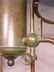 Double arm student lamp with art glass shades - 10