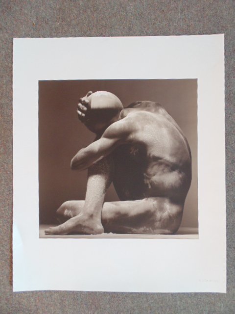 Photograph, "Powder Figure #1", 1991, Len Prince: Photograph, "Powder Figure #1", 1991, Len prince, 24" by 20", in good condition. Note, all property herein offered for sale is strictly "as is", and it is the bidder's responsibility, whether bidding